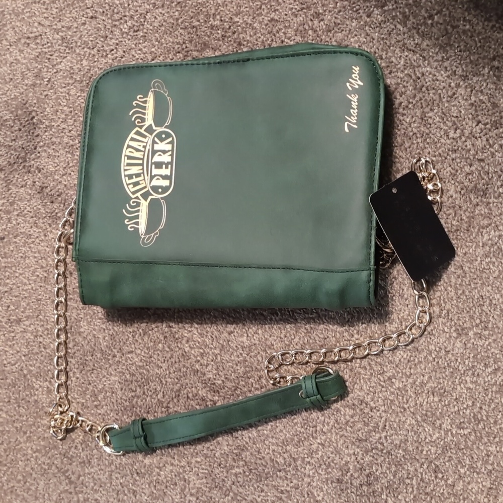 friend central perk menu crossbody purse nwt